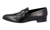 Prada Men's Black Kangaroo Leather Kangaroo Loafer Business Shoes 2DC173