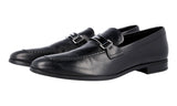 Prada Men's Black Kangaroo Leather Kangaroo Loafer Business Shoes 2DC173