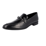 Prada Men's Black Kangaroo Leather Business Shoes 2DC173
