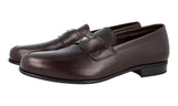 Prada Men's Brown Leather Logo Business Shoes 2DC179