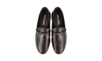 Prada Men's Brown Leather Logo Business Shoes 2DC179