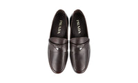 Prada Men's Brown Leather Logo Business Shoes 2DC179