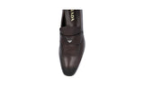 Prada Men's Brown Leather Logo Business Shoes 2DC182