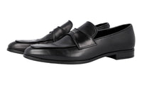 Prada Men's Black Leather Logo Business Shoes 2DC192