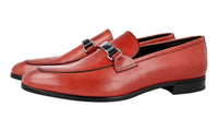 Prada Men's Red Leather Logo Business Shoes 2DC196