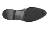 Prada Men's Black Brushed Spazzolato Leather Penny Loafer Business Shoes 2DC212