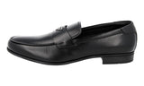 Prada Men's Black Leather Logo Business Shoes 2DC214