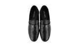 Prada Men's Black Leather Logo Penny Loafer Business Shoes 2DC214