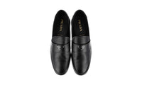 Prada Men's Black Leather Logo Business Shoes 2DC214