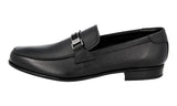 Prada Men's Black Saffiano Leather Logo Business Shoes 2DC215