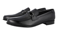Prada Men's Black Saffiano Leather Logo Business Shoes 2DC215
