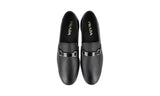 Prada Men's Black Saffiano Leather Logo Loafer Business Shoes 2DC215
