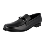 Prada Men's Black Saffiano Leather Logo Loafer Business Shoes 2DC215