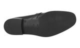 Prada Men's Black Leather Logo Loafer Slip On Business Shoes 2DC219