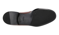 Prada Men's Brown Leather Penny Loafer Business Shoes 2DC223