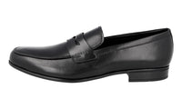 Prada Men's Black Leather Penny Loafer Business Shoes 2DC225