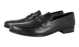 Prada Men's Black Leather Penny Loafer Business Shoes 2DC225