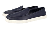 Prada Men's Blue Deerskin Leather Loafers 2DC227