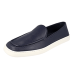 Prada Men's Blue Deerskin Leather Loafers 2DC227