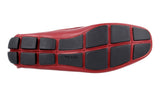 Prada Men's Red Saffiano Leather Driving Loafers 2DD001