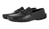 Prada Men's Black Leather Loafers 2DD001