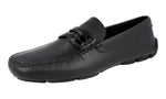 Prada Men's 2DD001 3VIX F0002 High-Quality Saffiano Leather Leather Loafers