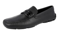 Prada Men's 2DD001 3VIX F0002 High-Quality Saffiano Leather Leather Business Shoes