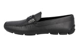 Prada Men's Black Saffiano Leather Driving Loafer Loafers 2DD001
