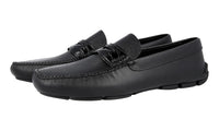Prada Men's Black High-Quality Saffiano Leather Penny Business Shoes 2DD001