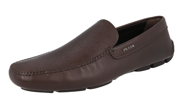 Prada Men's 2DD003 053 F0201 Saffiano Leather Leather Loafers