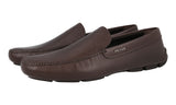 Prada Men's Brown Saffiano Leather Driving Loafers Loafers 2DD003