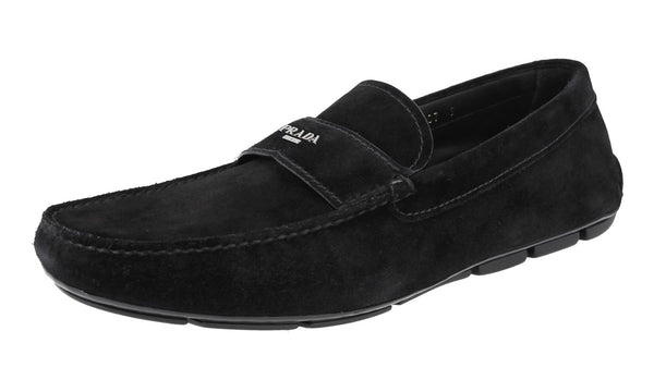 Prada Men's 2DD007 E1D F0002 Leather Loafers