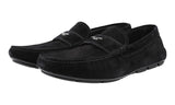 Prada Men's Black Leather Loafers 2DD007