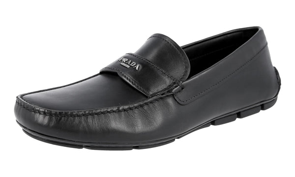 Prada Men's 2DD007 X7O F0002 Leather Loafers