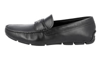 Prada Men's Black Leather Loafers 2DD007