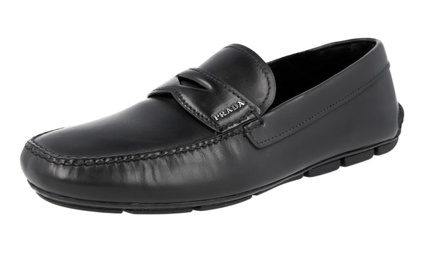 Prada Men's 2DD011 EPU F0002 Leather Loafers