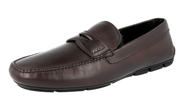 Prada Men's 2DD011 EPU F0003 Leather Loafers