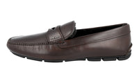 Prada Men's Brown Leather Penny Business Shoes 2DD011