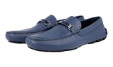 Prada Men's Blue Saffiano Leather Driving Loafers 2DD099