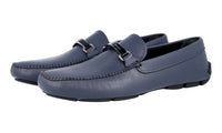 Prada Men's Blue High-Quality Saffiano Leather Driving Loafer Loafers 2DD099