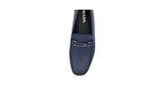 Prada Men's Blue Saffiano Leather Driving Loafers 2DD099