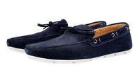 Prada Men's Blue Leather Loafers 2DD100
