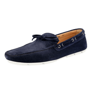 Prada Men's Blue Leather Loafers 2DD100