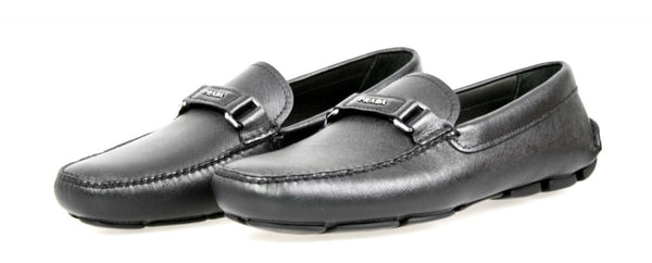 Prada Men's 2DD102 053 F0002 Saffiano Leather Leather Loafers