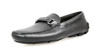 Prada Men's Black Saffiano Leather Loafers 2DD102