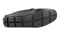 Prada Men's Black Saffiano Leather Driver Driving Shoes Loafers 2DD110