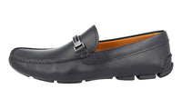 Prada Men's Blue Leather Driving Loafers 2DD114