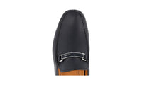 Prada Men's Blue Leather Driving Loafers 2DD114