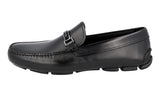 Prada Men's Black Leather Driving Loafers 2DD114