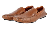 Prada Men's Brown Leather Driving Loafer Loafers 2DD115